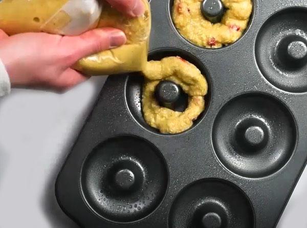 Valentine's Day Strawberry Banana Donuts - Step 4